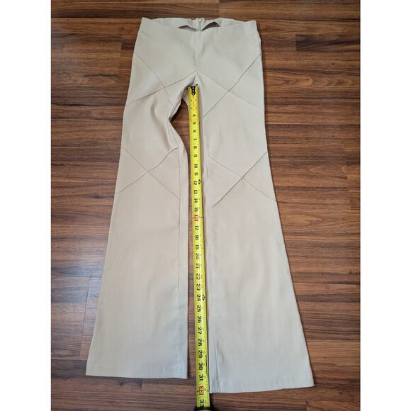 Vintage Y2K Wild Cat Cream Panel Seam Pants - Made in USA - Size Medium - Picture 5 of 8